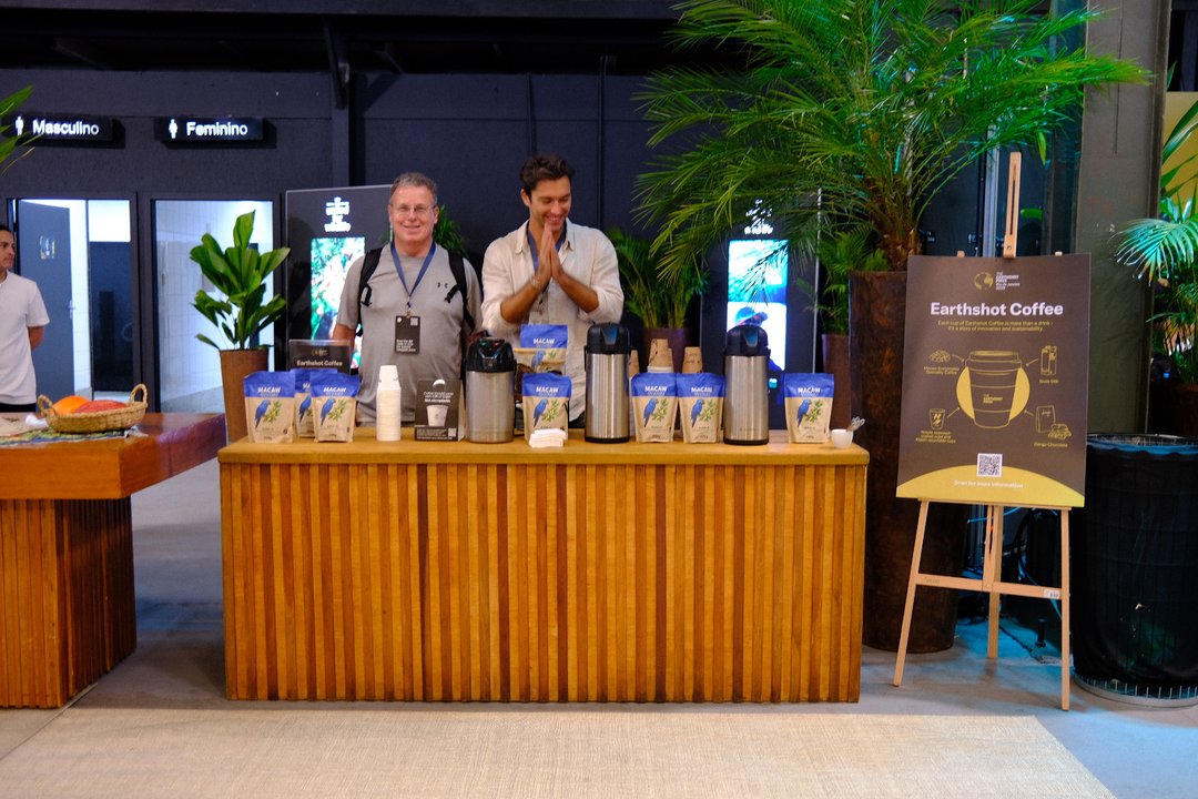 The Earthshot Coffee stand